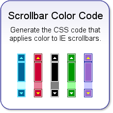 Scrollbar Color Code